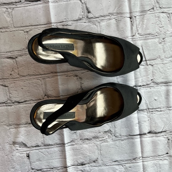 BCBG MAX AZRIA Black Sparkle Heels 7.5 WOW - Picture 8 of 11